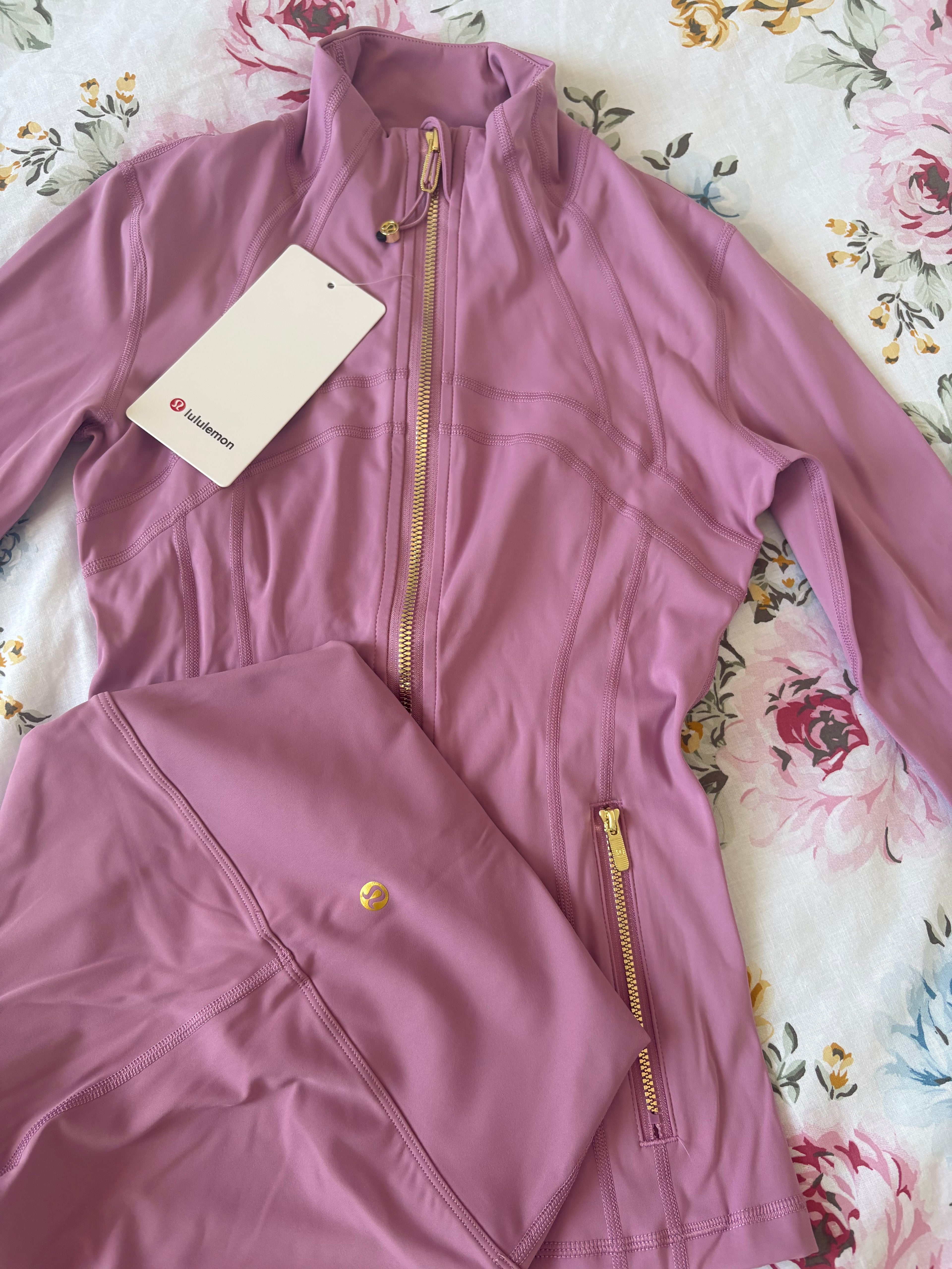Velvet pink lulu lemon set